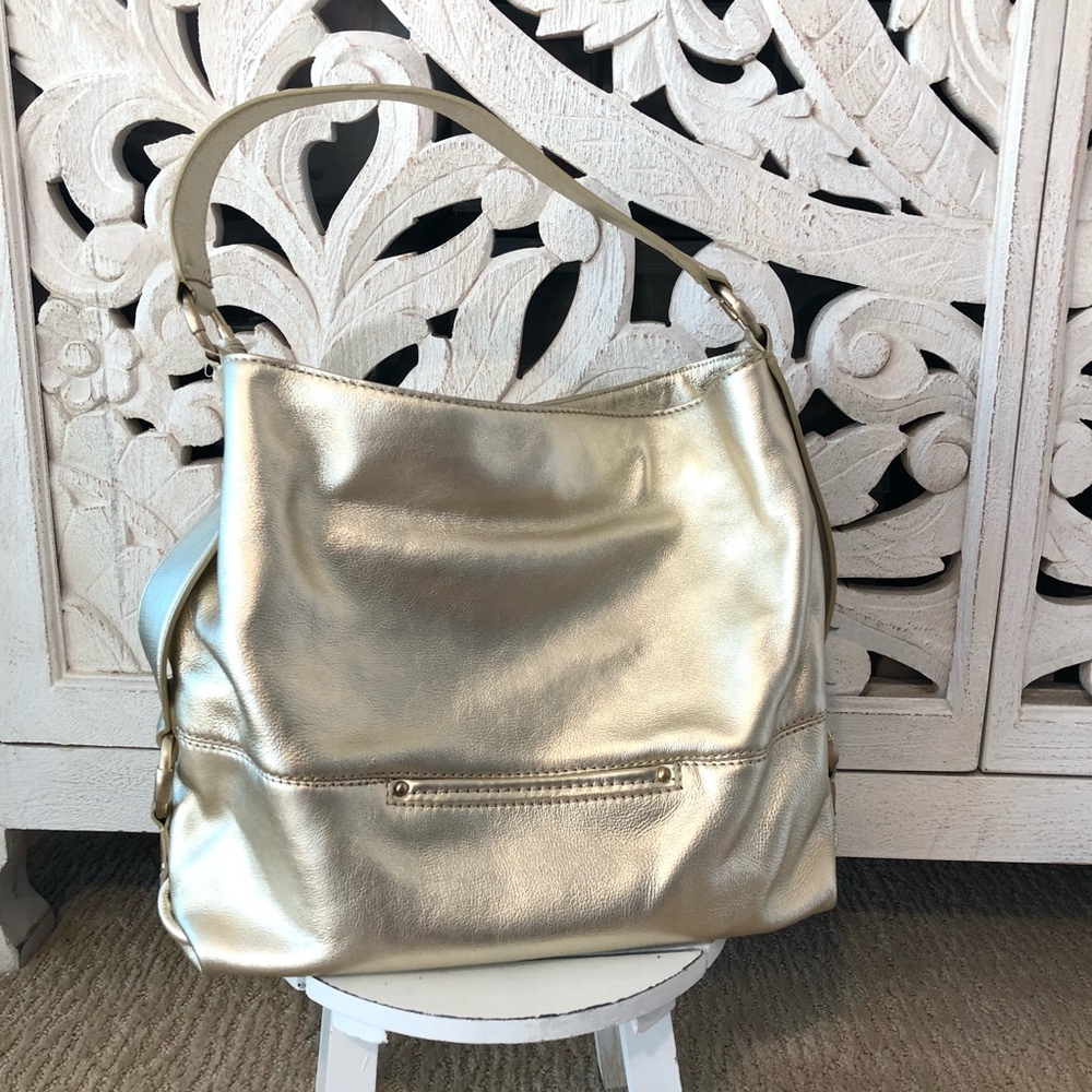 Metallic Gold Michael Kors Shoulder Bag - Picture 3 of 4